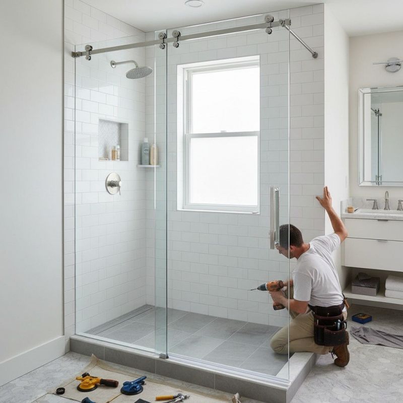Glass Shower Door Installation in Littleton, CO